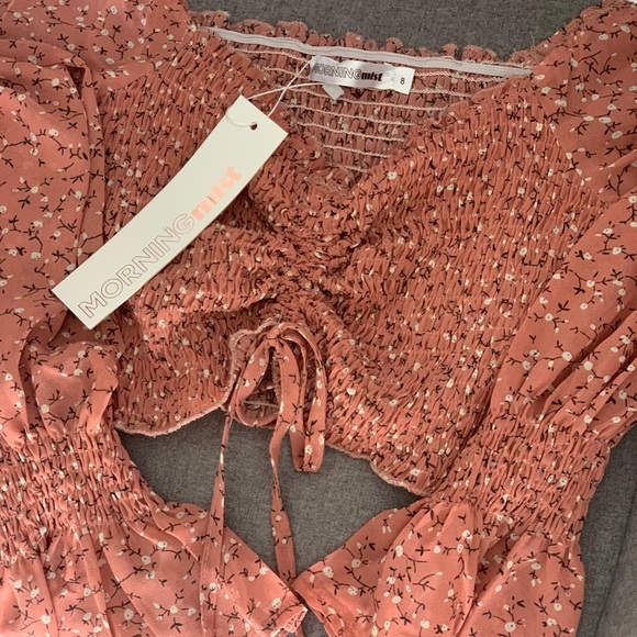 SOLD Beagle Crop - Pink Floral - Picture 5 of 8